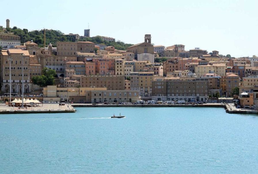 Ancona city in Le Marche, Italy adriatic coast