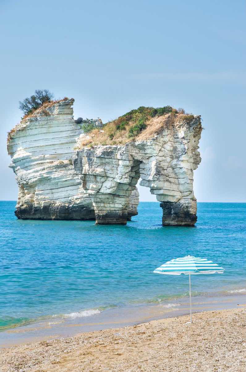 Gargano beach in Puglia, Italy